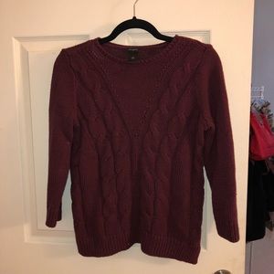 Ann Taylor Sweater in Maroon